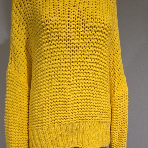 Free People Vibrant Yellow Cowl Neck Sweater - Picture 3 of 11
